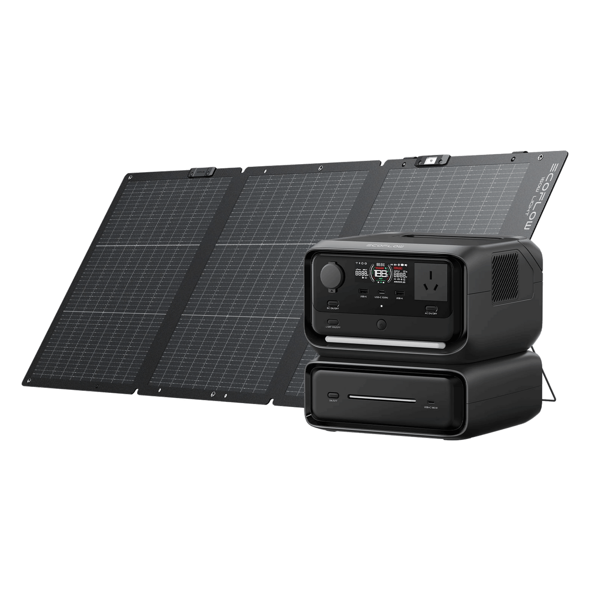 EcoFlow RIVER 3 Max + 160W Lightweight Portable Solar Panel