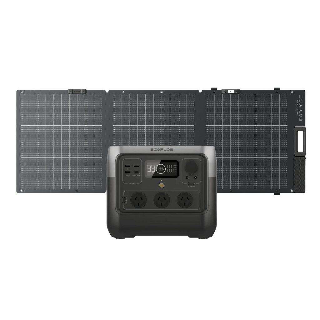 EcoFlow RIVER 2 Pro power station + 160W Lightweight Portable Solar Panel