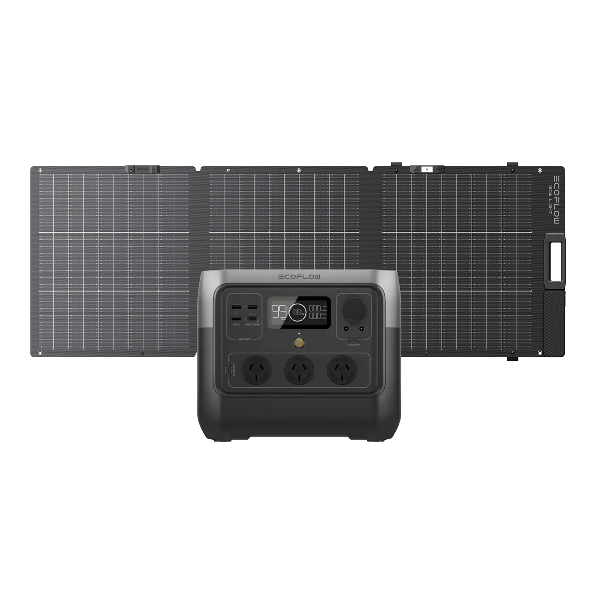 EcoFlow RIVER 2 Pro power station + 160W Lightweight Portable Solar Panel
