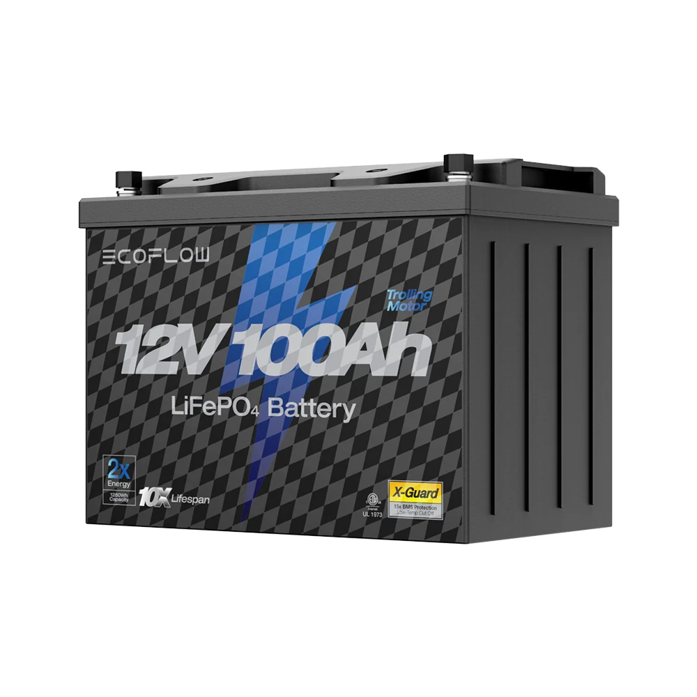 EcoFlow 12V 100Ah Lithium Trolling Motor Battery