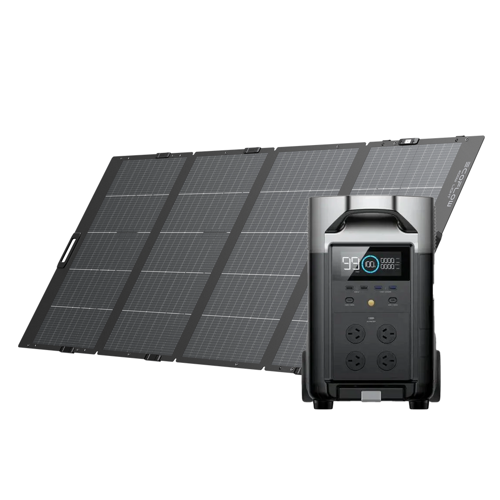EcoFlow Delta Pro + 400W Lightweight Portable Solar Panel